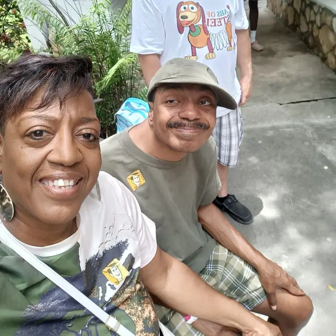 Sheila Hunter with Michael